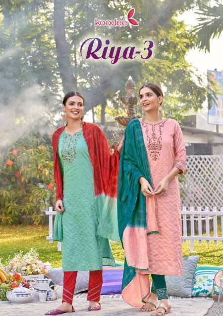 Riya 3 By Koodee Readymade Salwar Suits Catalog